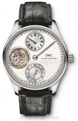 IWC Portugieser Regulateur Tourbillon Platinum / Silver IW5446-01 IWC Portugieser Regulateur Tourbillon Platinum / Silver IW5446-01