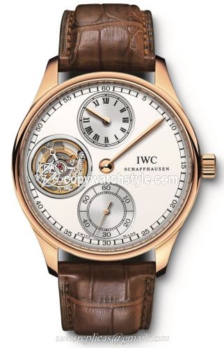 IWC Portugieser Regulateur Tourbillon Rose Gold / Silver IW5446-02 IWC Portugieser Regulateur Tourbillon Rose Gold / Silver IW5446-02