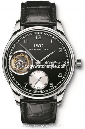IWC Portugieser Tourbillon Hand-Wound F.A. Jones Platinum / Black IW5447-04 IWC Portugieser Tourbillon Hand-Wound F.A. Jones Platinum / Black IW5447-04