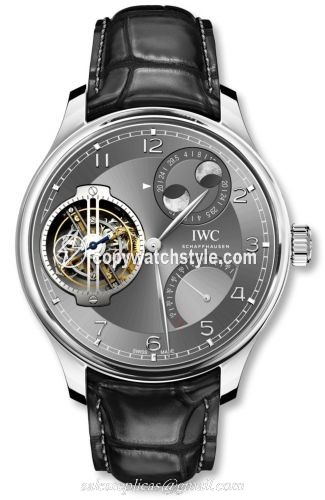 IWC Portugieser Constant-Force Tourbillon Double Moon Platinum / Ardoise IW5901-02 IWC Portugieser Constant-Force Tourbillon Double Moon Platinum / Ardoise IW5901-02