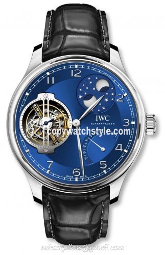 IWC Portugieser Constant-Force Tourbillon Double Moon Platinum / Behebani IW5901-09 IWC Portugieser Constant-Force Tourbillon Double Moon Platinum / Behebani IW5901-09