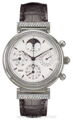 IWC Da Vinci Perpetual White Gold / Diamond / White / English IW8153-11 IWC Da Vinci Perpetual White Gold / Diamond / White / English IW8153-11