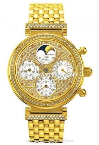 IWC Da Vinci Perpetual Yellow Gold / Diamond / Paved / English IW9253-07 IWC Da Vinci Perpetual Yellow Gold / Diamond / Paved / English IW9253-07