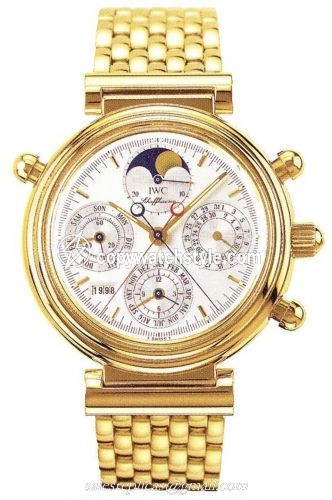 IWC Da Vinci Perpetual Rattrapante Yellow Gold / Silver / Italian / Bracelet IW9254-02 IWC Da Vinci Perpetual Rattrapante Yellow Gold / Silver / Italian / Bracelet IW9254-02