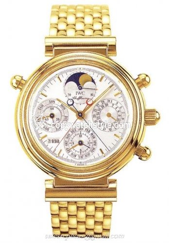 IWC Da Vinci Perpetual Rattrapante Yellow Gold / Silver / French / Bracelet IW9254-04 IWC Da Vinci Perpetual Rattrapante Yellow Gold / Silver / French / Bracelet IW9254-04