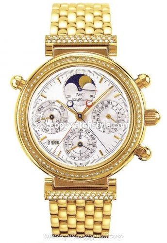 IWC Da Vinci Perpetual Rattrapante Yellow Gold / Diamond / Silver / French / Bracelet IW9255-04 IWC Da Vinci Perpetual Rattrapante Yellow Gold / Diamond / Silver / French / Bracelet IW9255-04