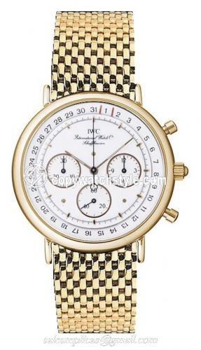 IWC Portofino Chronograph MecaQuartz Yellow Gold / White / Bracelet IW9531-01 IWC Portofino Chronograph MecaQuartz Yellow Gold / White / Bracelet IW9531-01
