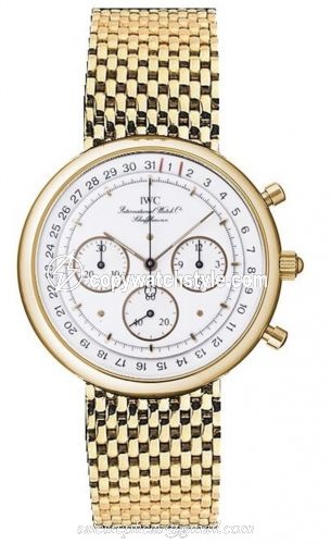 IWC Portofino Chronograph MecaQuartz Yellow Gold / White / Bracelet IW9551-01 IWC Portofino Chronograph MecaQuartz Yellow Gold / White / Bracelet IW9551-01