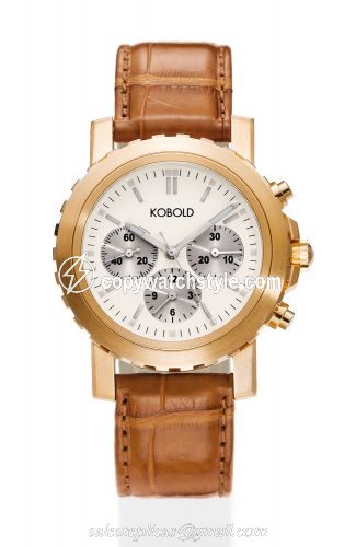Kobold Soarway Chronograph Red Gold / White KD 030779
