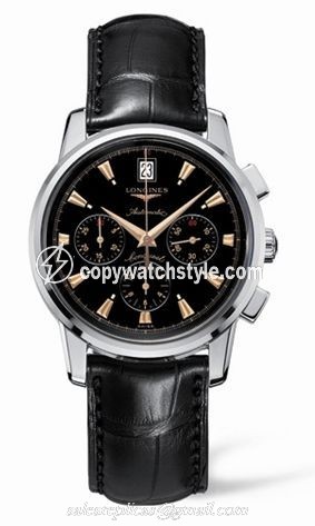 Longines Conquest Heritage Chronograph Black Dial L1.641.4.52.4