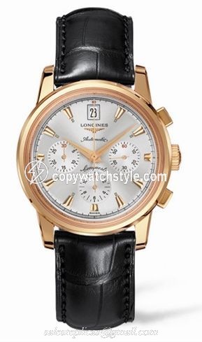 Longines Conquest Heritage Chronograph Pink Gold L1.641.8.72.4 Longines Conquest Heritage Chronograph Pink Gold L1.641.8.72.4