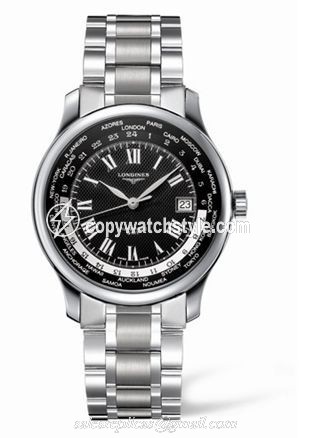 Longines Master Collection Worldtime Black Bracelet L2.631.4.51.6 Longines Master Collection Worldtime Black Bracelet L2.631.4.51.6