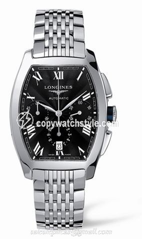 Longines Evidenza Chronograph Black Bracelet L2.643.4.51.6 Longines Evidenza Chronograph Black Bracelet L2.643.4.51.6