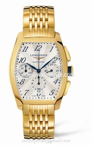 Longines Evidenza Chronograph Yellow Gold Bracelet L2.643.6.73.6 Longines Evidenza Chronograph Yellow Gold Bracelet L2.643.6.73.6