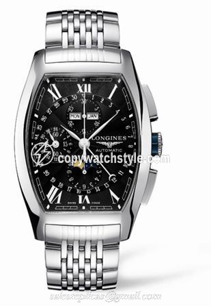 Longines Evidenza Chronograph Calendar Black Bracelet L2.688.4.58.6 Longines Evidenza Chronograph Calendar Black Bracelet L2.688.4.58.6