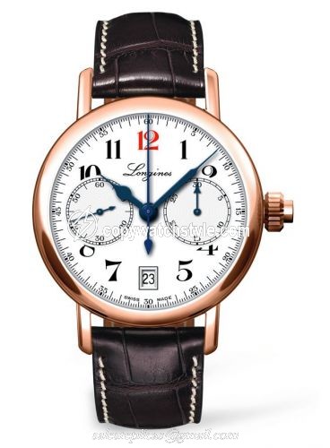 Longines Mono Pusher Chronograph 180th Anniversary Watch Gold L2.775.8.23.3 Longines Mono Pusher Chronograph 180th Anniversary Watch Gold L2.775.8.23.3