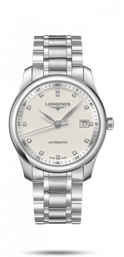 Longines Master Collection 40 Date Stainless Steel / Silver-Diamond / Bracelet L2.793.4.77.6 Longines Master Collection 40 Date Stainless Steel / Silver-Diamond / Bracelet L2.793.4.77.6