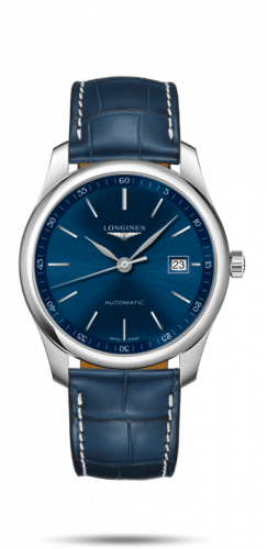 Longines Master Collection 40 Date Stainless Steel / Blue / Alligator L2.793.4.92.0 Longines Master Collection 40 Date Stainless Steel / Blue / Alligator L2.793.4.92.0