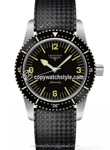 Longines Skin Diver Stainless Steel / Black / Rubber L2.822.4.56.9 Longines Skin Diver Stainless Steel / Black / Rubber L2.822.4.56.9