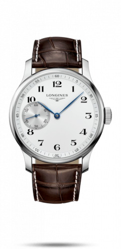 Longines Master Collection 47.5 Small Seconds Stainless Steel / White-Arabic / Alligator L2.841.4.18.3