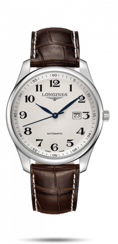 Longines Master Collection 42 Date Stainless Steel / Silver-Arabic / Alligator XL L2.893.4.78.5 Longines Master Collection 42 Date Stainless Steel / Silver-Arabic / Alligator XL L2.893.4.78.5