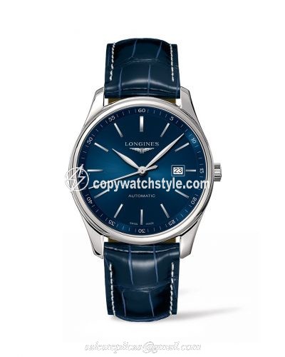 Longines Master Collection 42 Date Stainless Steel / Blue / Alligator XL L2.893.4.92.2 Longines Master Collection 42 Date Stainless Steel / Blue / Alligator XL L2.893.4.92.2