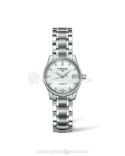 Longines Master Collection Date 25.5 Stainless Steel Diamond L2.128.0.87.6 Longines Master Collection Date 25.5 Stainless Steel Diamond L2.128.0.87.6
