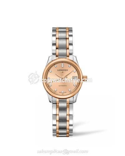 Longines Master Collection Date 25.5 Two Tone Rose / Bronze L2.128.5.99.7 Longines Master Collection Date 25.5 Two Tone Rose / Bronze L2.128.5.99.7