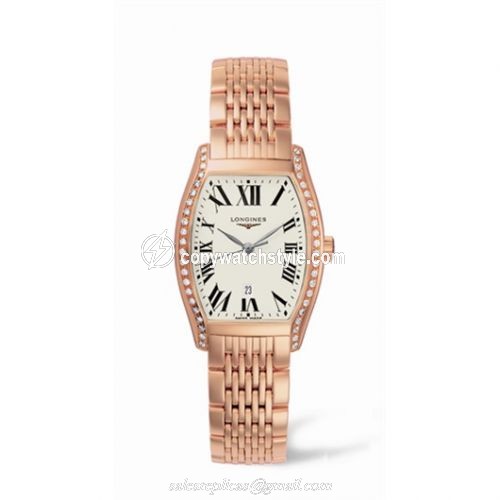 Longines Evidenza 26 Quartz Pink Gold Diamonds L2.155.9.71.6 Longines Evidenza 26 Quartz Pink Gold Diamonds L2.155.9.71.6