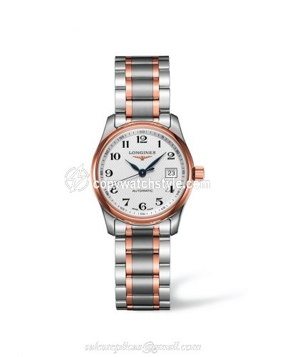 Longines Master Collection Date 29 Two Tone Pink L2.257.5.79.7