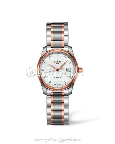Longines Master Collection Date 29 Two Tone Pink L2.257.5.89.7 Longines Master Collection Date 29 Two Tone Pink L2.257.5.89.7
