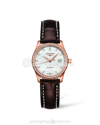 Longines Master Collection Date 29 Pink Gold Diamond L2.257.9.87.3 Longines Master Collection Date 29 Pink Gold Diamond L2.257.9.87.3
