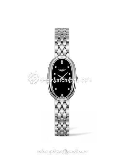 Longines Symphonette M Black / Bracelet L2.305.4.57.6