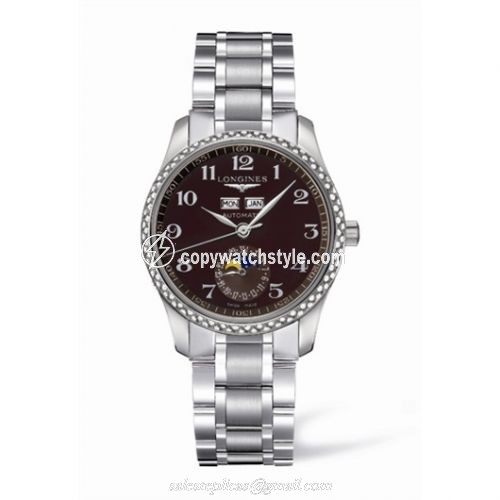 Longines Master Collection Calendar 36 Stainless Steel / Diamond / Brown MOP / Bracelet L2.503.0.03.6 Longines Master Collection Calendar 36 Stainless Steel / Diamond / Brown MOP / Bracelet L2.503.0.03.6