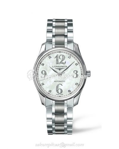 Longines Master Collection Date 36 Stainless Steel MOP L2.518.4.88.6 Longines Master Collection Date 36 Stainless Steel MOP L2.518.4.88.6