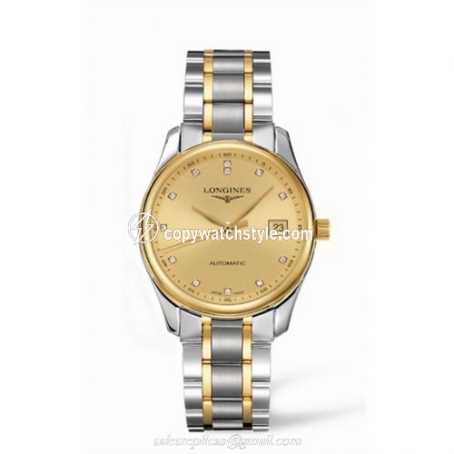 Longines Master Collection Date 36 Two Tone Diamond L2.518.5.37.7