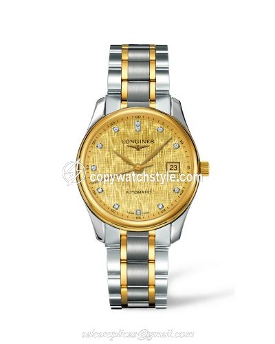 Longines Master Collection Date 36 Two Tone Linen L2.518.5.38.7 Longines Master Collection Date 36 Two Tone Linen L2.518.5.38.7