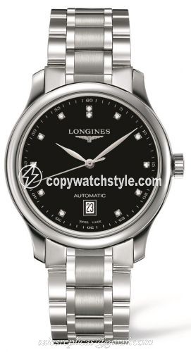 Longines Master Collection Date 38.5 Black Diamond / Bracelet L2.628.4.57.6 Longines Master Collection Date 38.5 Black Diamond / Bracelet L2.628.4.57.6