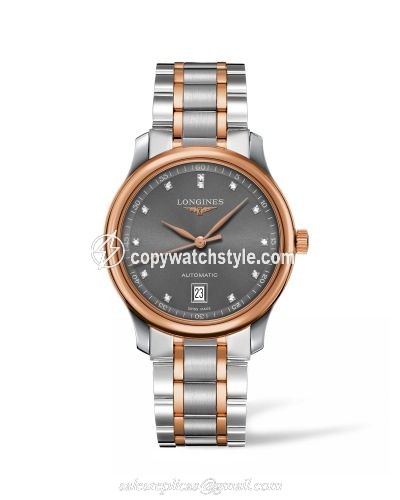 Longines Master Collection Date 38.5 Two Tone Rose / Grey L2.628.5.07.7 Longines Master Collection Date 38.5 Two Tone Rose / Grey L2.628.5.07.7