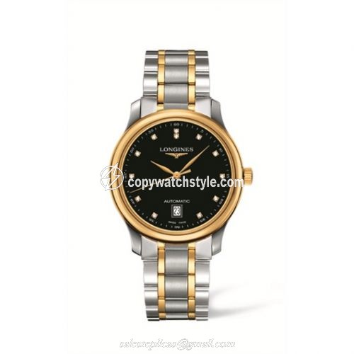 Longines Master Collection Date 38.5 Two Tone Black L2.628.5.57.7 Longines Master Collection Date 38.5 Two Tone Black L2.628.5.57.7