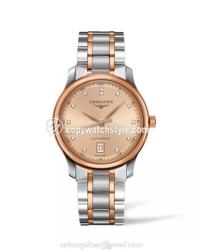 Longines Master Collection Date 38.5 Two Tone Rose / Bronze L2.628.5.99.7 Longines Master Collection Date 38.5 Two Tone Rose / Bronze L2.628.5.99.7