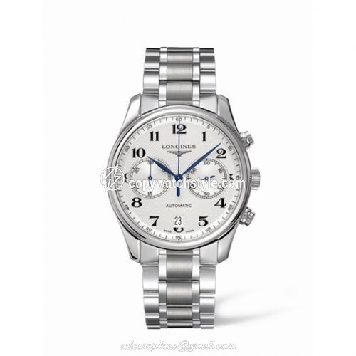 Longines Master Collection Chronograph 40 Stainless Steel / Silver / Bracelet L2.629.4.78.6 Longines Master Collection Chronograph 40 Stainless Steel / Silver / Bracelet L2.629.4.78.6