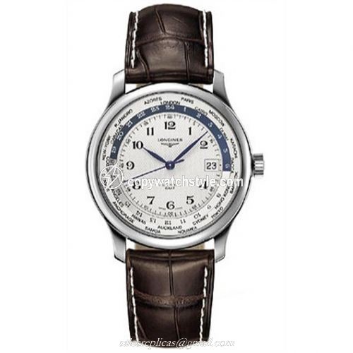 Longines Master Collection Worldtime Silver L2.631.4.70.3 Longines Master Collection Worldtime Silver L2.631.4.70.3