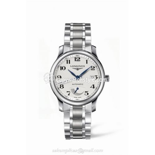 Longines Master Collection 38.5mm Power Reserve Stainless Steel / Silver-Arabic / Bracelet L2.708.4.78.6 Longines Master Collection 38.5mm Power Reserve Stainless Steel / Silver-Arabic / Bracelet L2.708.4.78.6