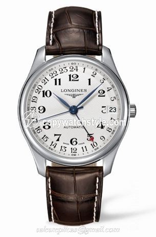 Longines Master Collection 42 24h Stainless Steel / Silver-Arabic / Alligator L2.718.4.78.5 Longines Master Collection 42 24h Stainless Steel / Silver-Arabic / Alligator L2.718.4.78.5