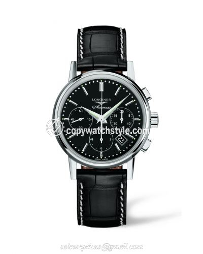 Longines Column-Wheel Chronograph Black L2.733.4.52.0 Longines Column-Wheel Chronograph Black L2.733.4.52.0