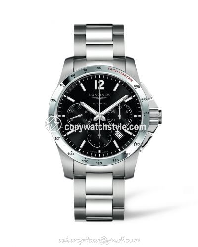 Longines Conquest Chronograph Automatic 41mm Black L2.743.4.56.6 Longines Conquest Chronograph Automatic 41mm Black L2.743.4.56.6