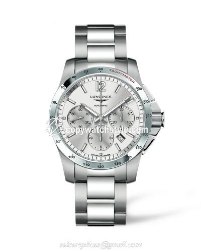Longines Conquest Chronograph Automatic 41mm Silver L2.743.4.76.6