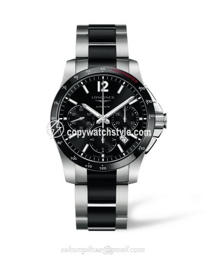 Longines Conquest Chronograph Automatic 41mm Ceramic L2.744.4.56.7 Longines Conquest Chronograph Automatic 41mm Ceramic L2.744.4.56.7