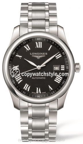 Longines Master Collection 40 Date Stainless Steel / Black Roman / Bracelet L2.793.4.51.6 Longines Master Collection 40 Date Stainless Steel / Black Roman / Bracelet L2.793.4.51.6